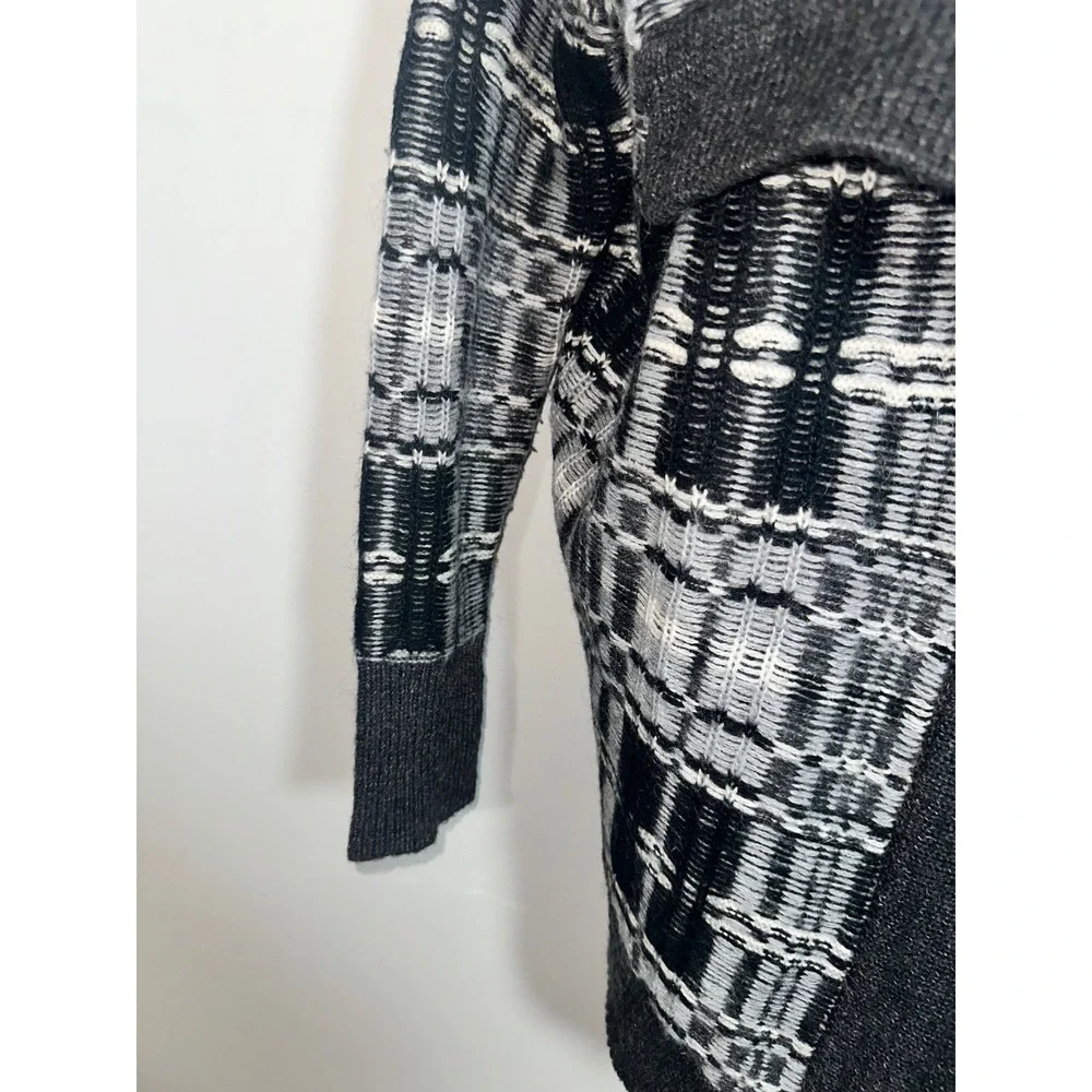 Victoria's Secret Plaid Mohair Wool Blend‎ Oversized Cardigan Sweater Size S